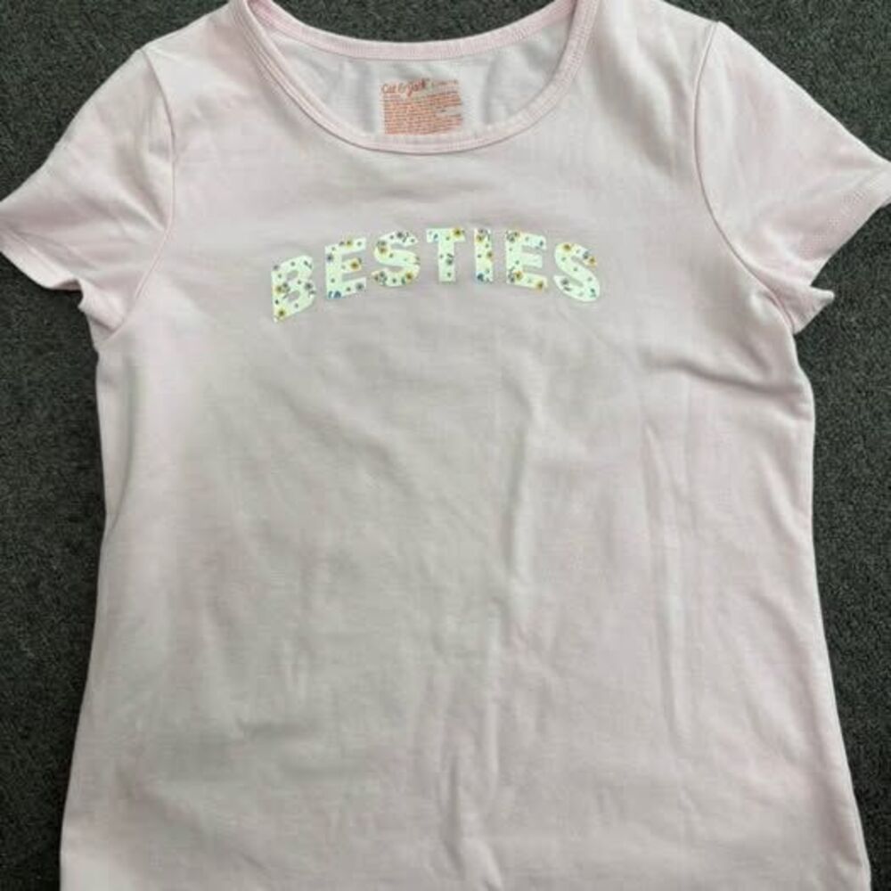 Cat & Jack Girls' Short Sleeve T-Shirt L 10/12